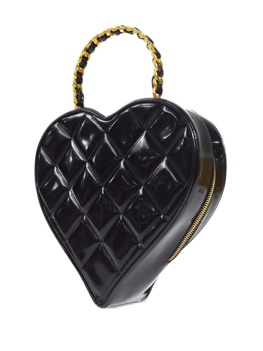 1995 CC Heart vanity top-handle bag