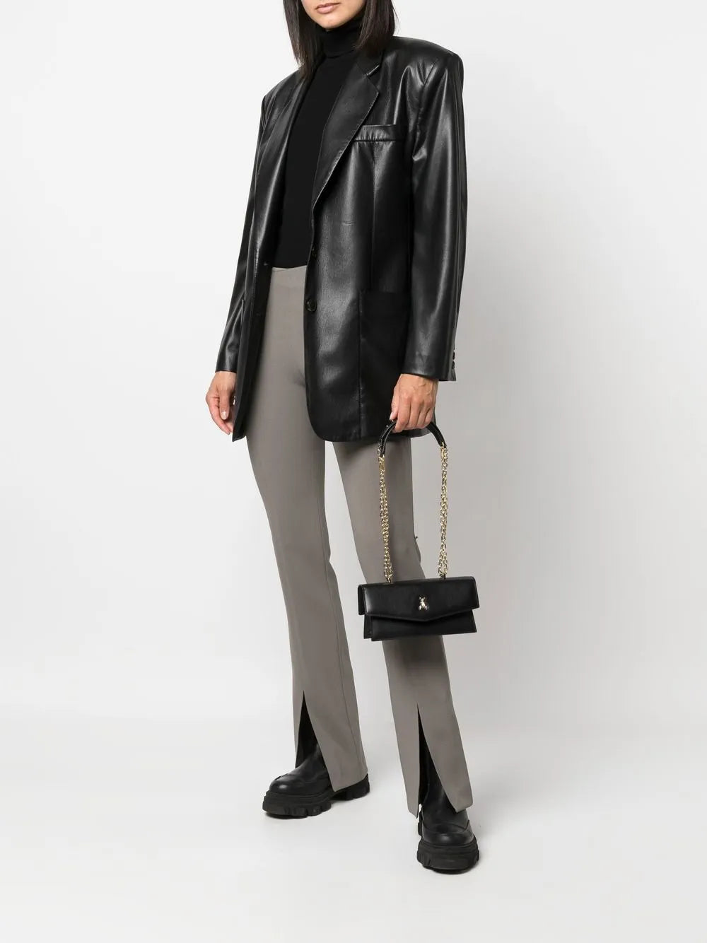 logo-plaque shoulder bag