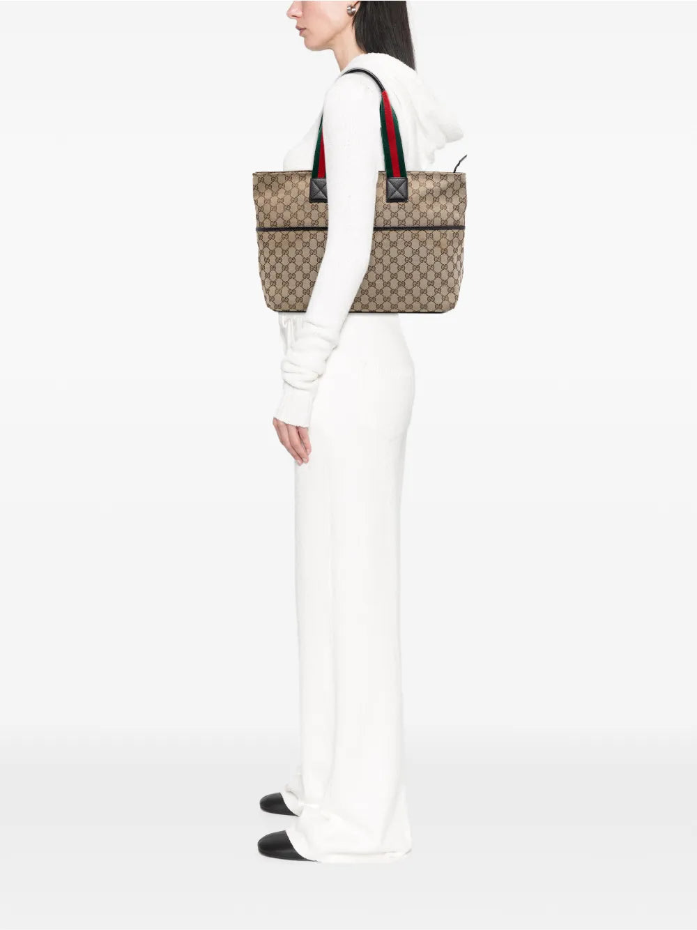 2000-2015 GG Canvas Web tote bag