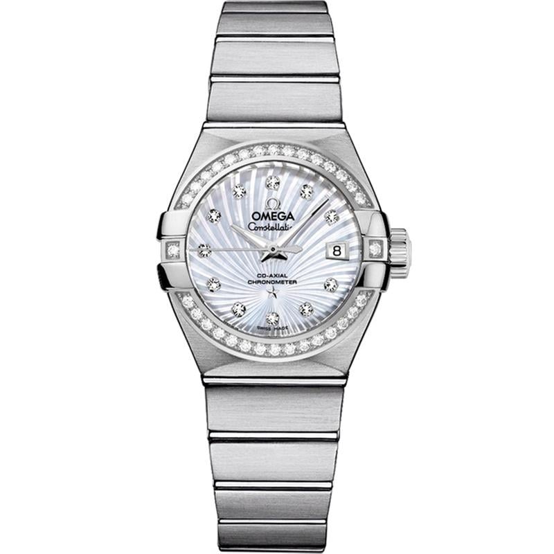 Omega Constellation Ladies123.15.27.20.55.001 Constellation Automatic Diamond Mother of Pearl Dial Ladies BC