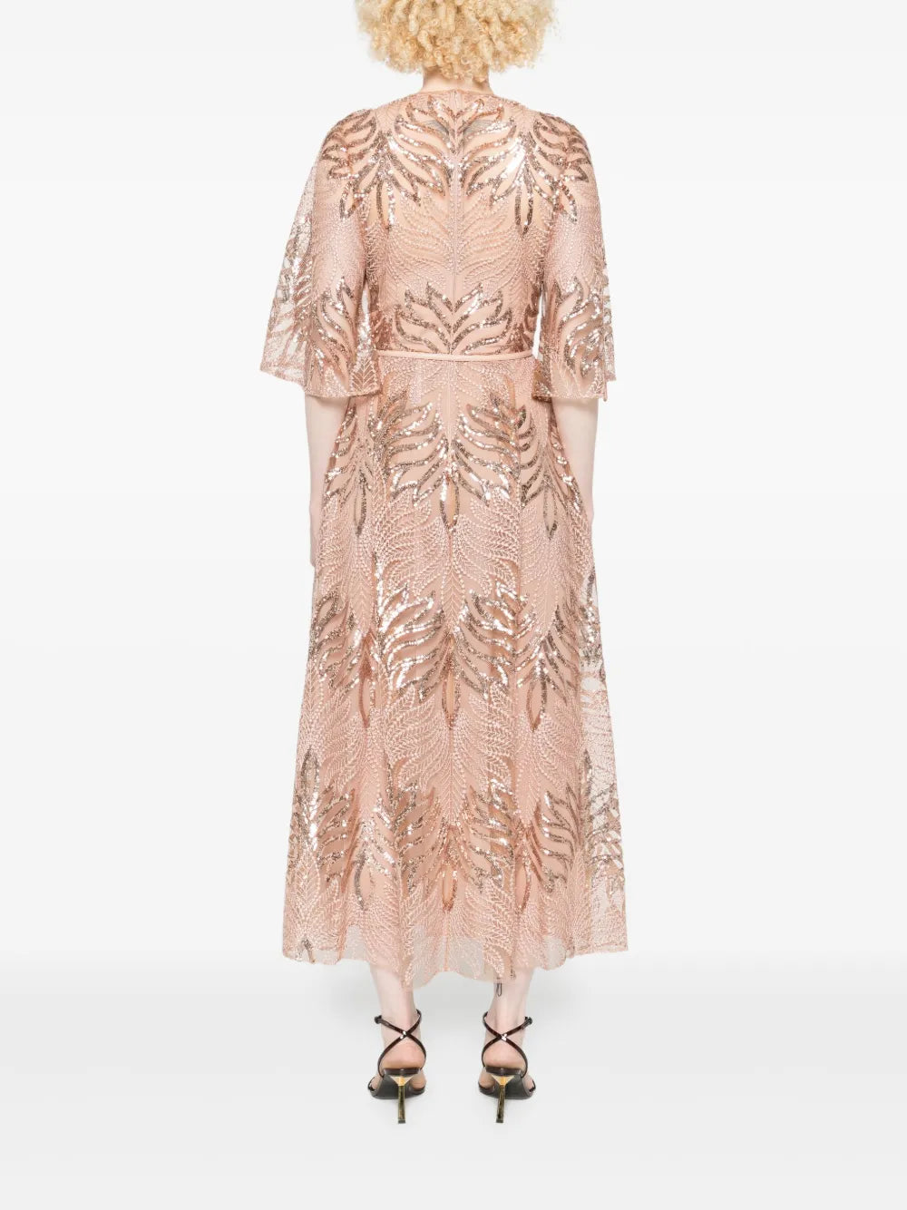sequin-embellished midi dress