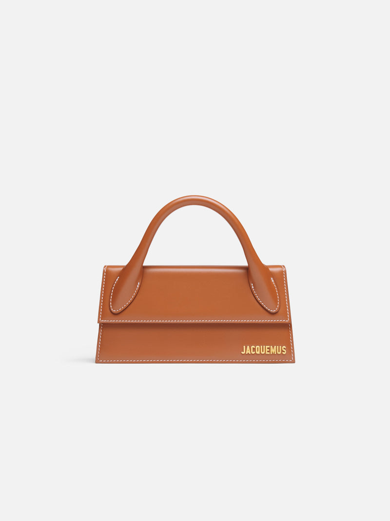 Jacquemus The Long Chiquito Smooth Leather Structured Bag Light Brown