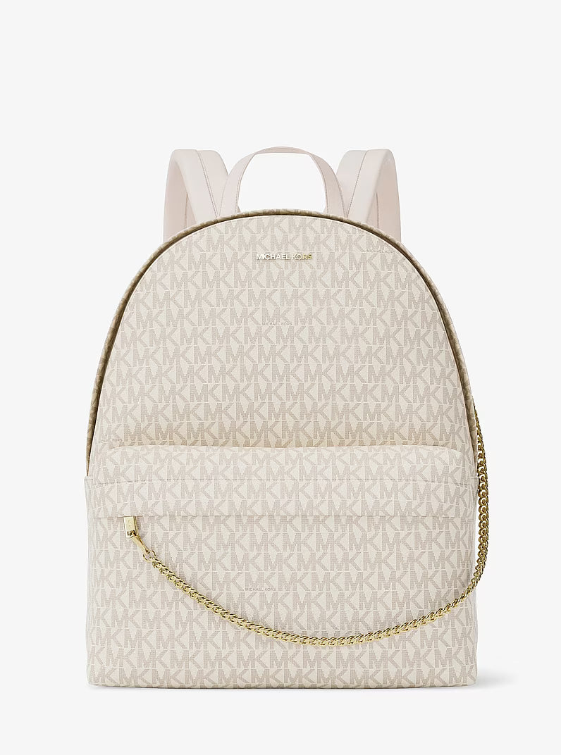 Michael Kors Slater Medium Signature Logo Backpack Lt Crm Multi