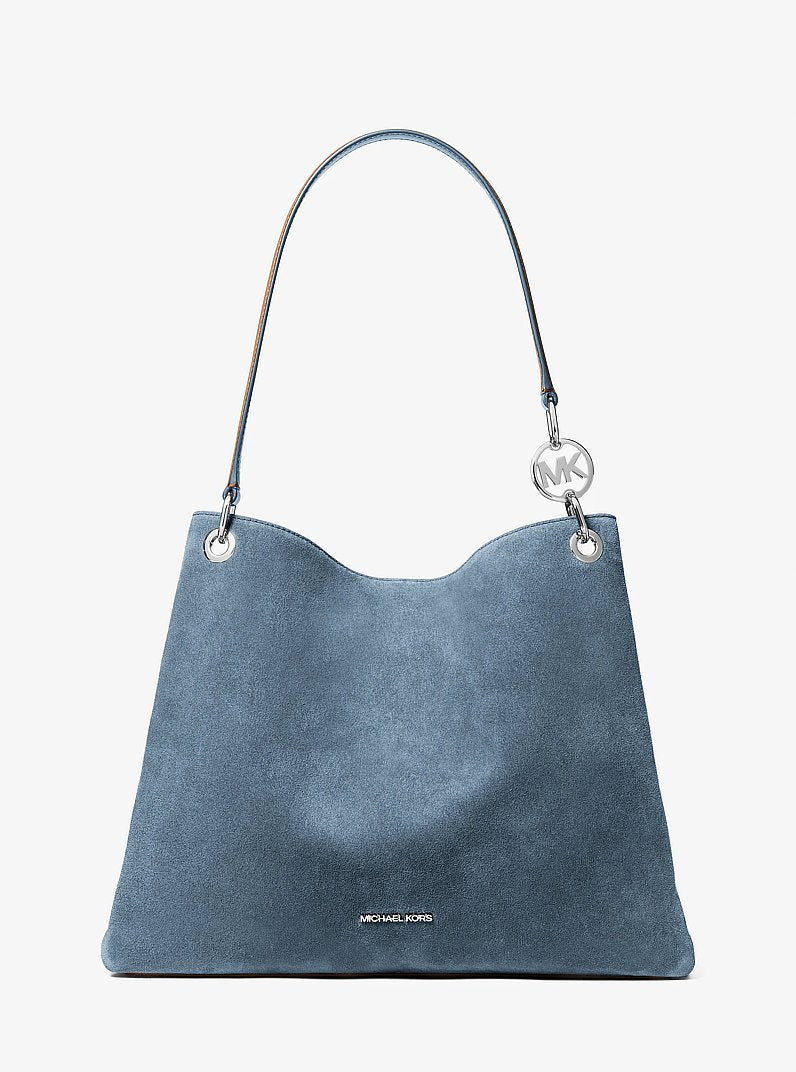Christina Large Suede Shoulder Bag