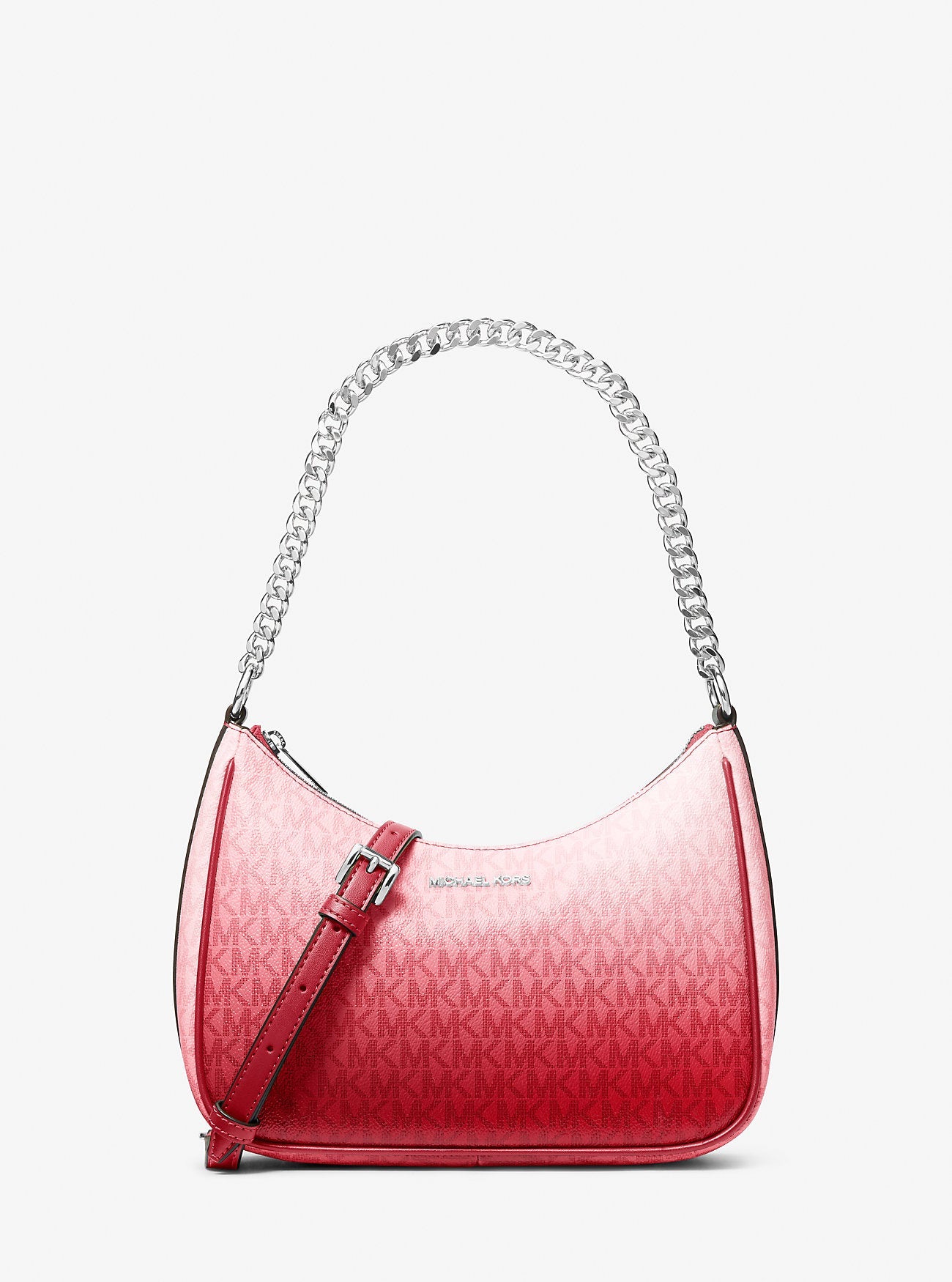 Michael Kors Jet Set Large Ombre Signature Logo Pochette Hibiscus Multi