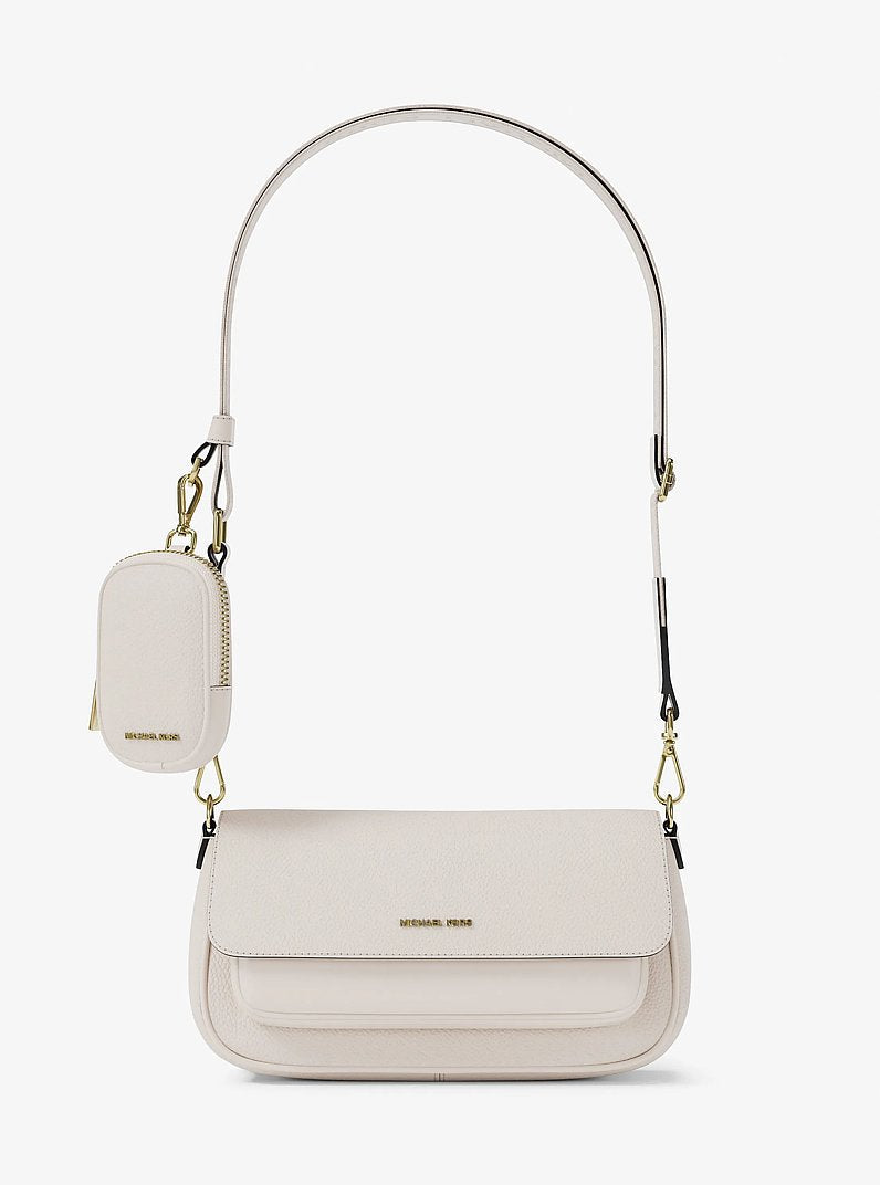 Jet Set Travel Small Pebbled Leather Crossbody Bag With Pouch