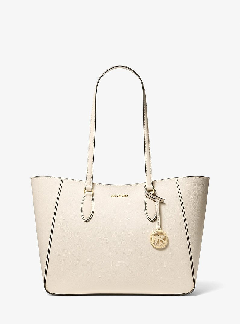 Michael Kors Jet Set Travel Large Signature Logo 3-in-1 Tote Bag Lt Cream