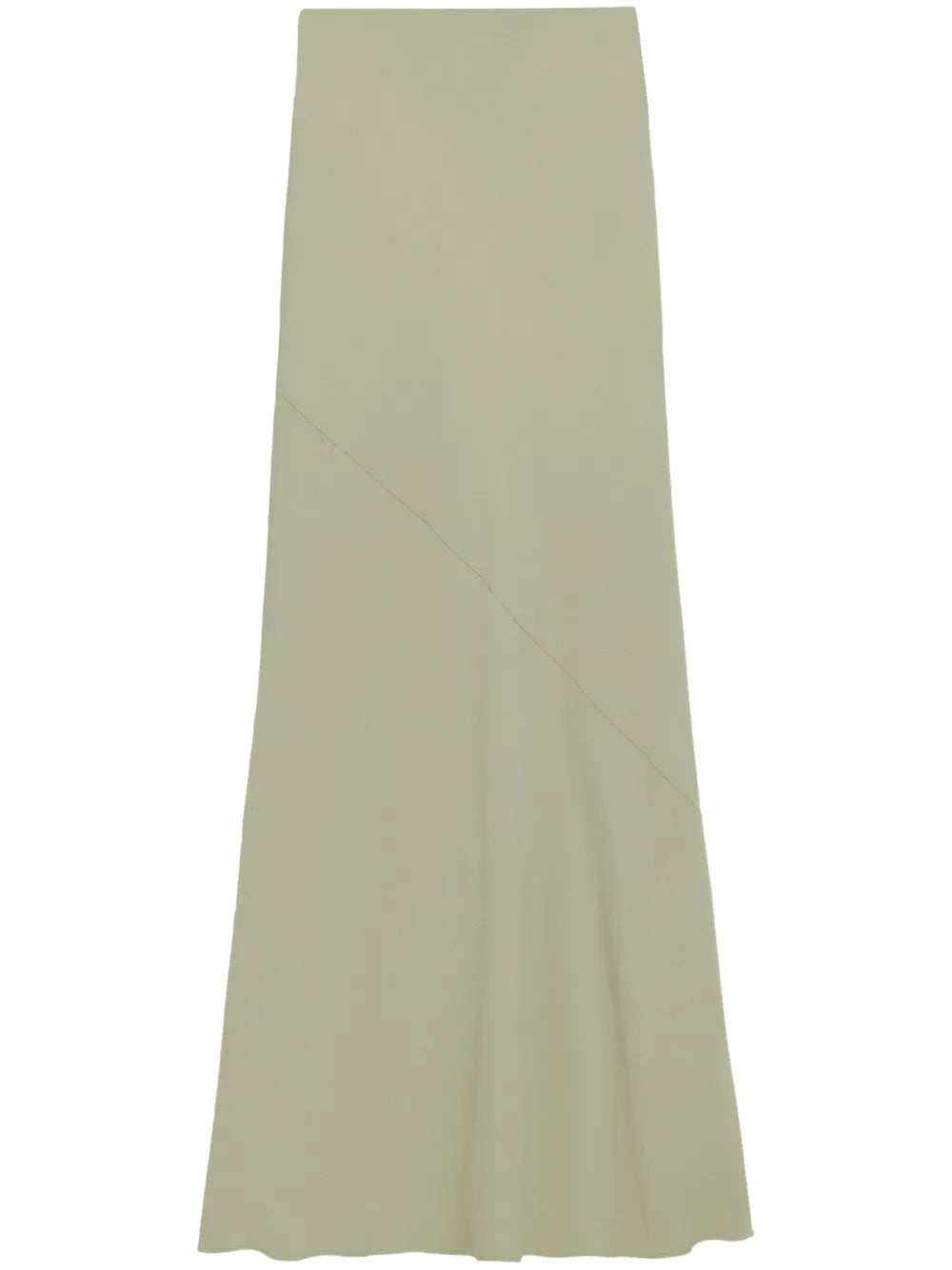 bias-cut maxi skirt