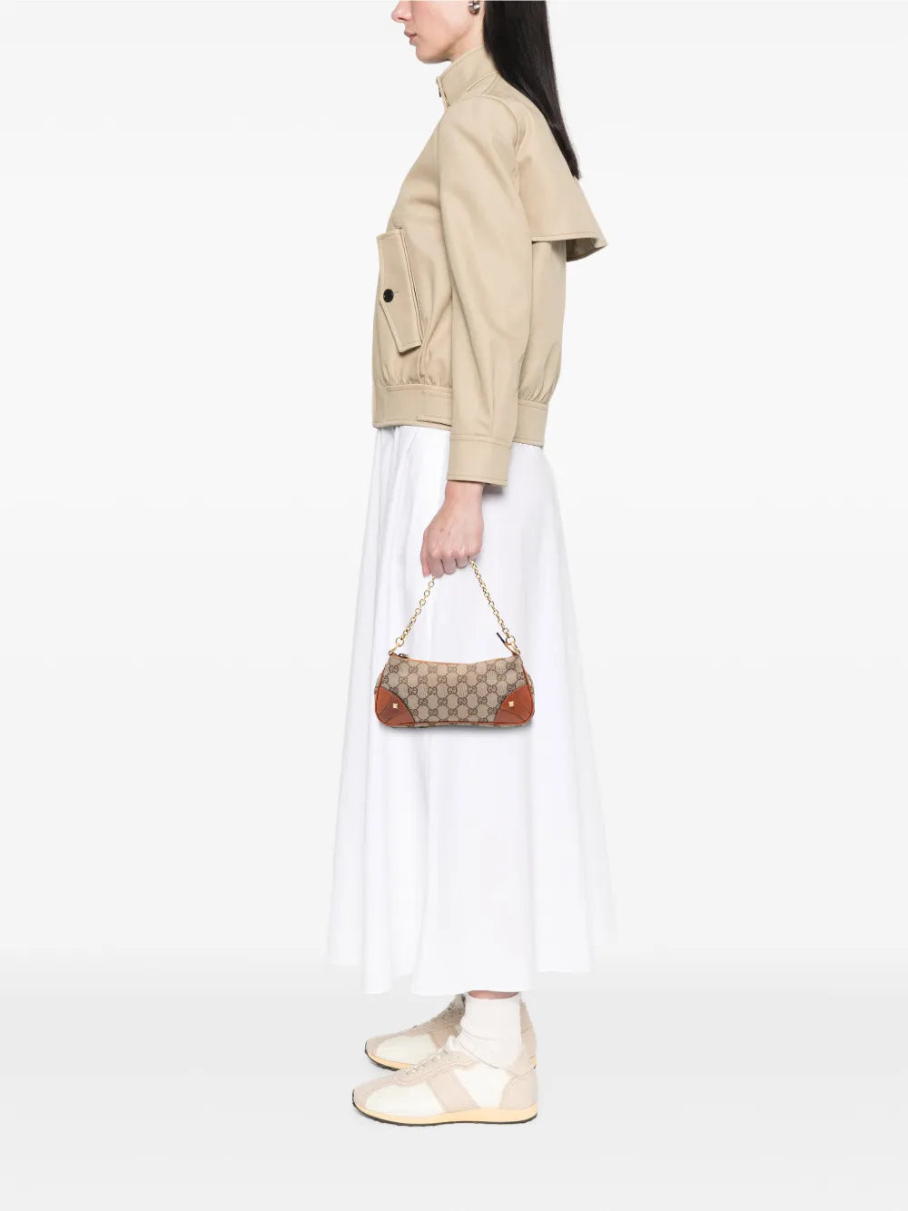 2000-2015 GG Canvas Nailhead shoulder bag