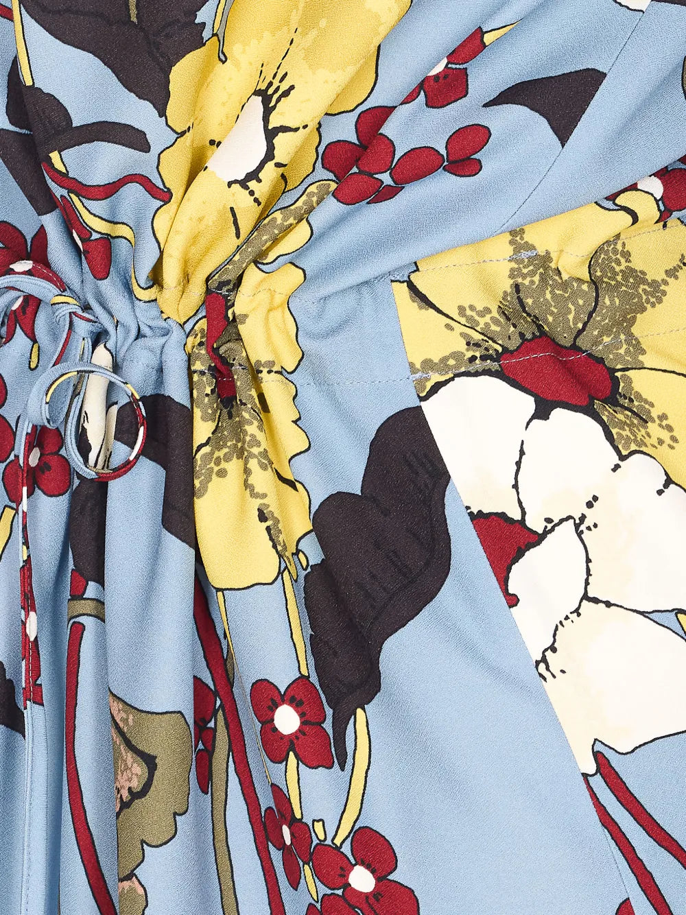 floral shirt midi dress