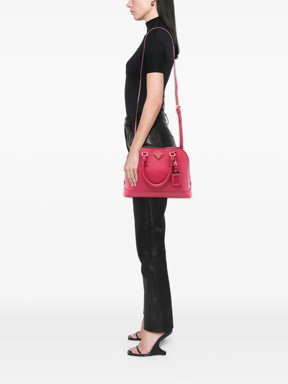 2010-2025 Medium Saffiano Lux Open Promenade satchel