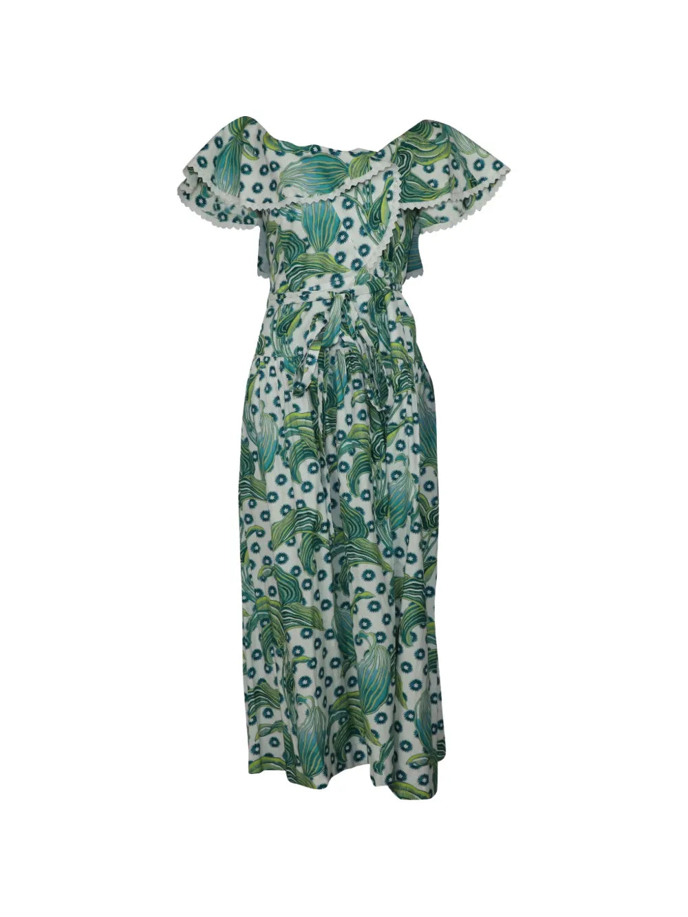wrap floral dress
