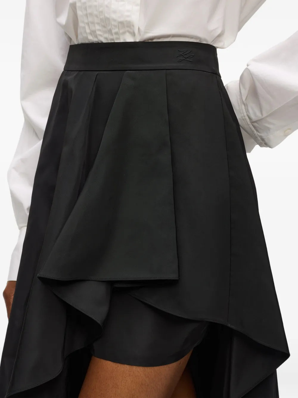 Karl Studio ruffle asymmetric skirt