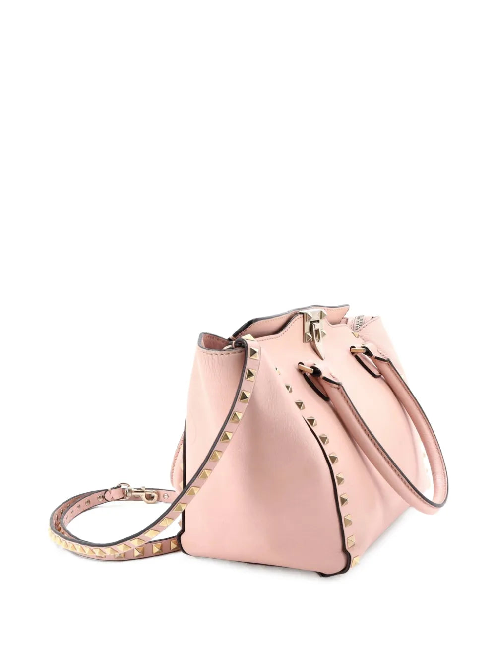 Rockstud Rigid Leather Small tote bag