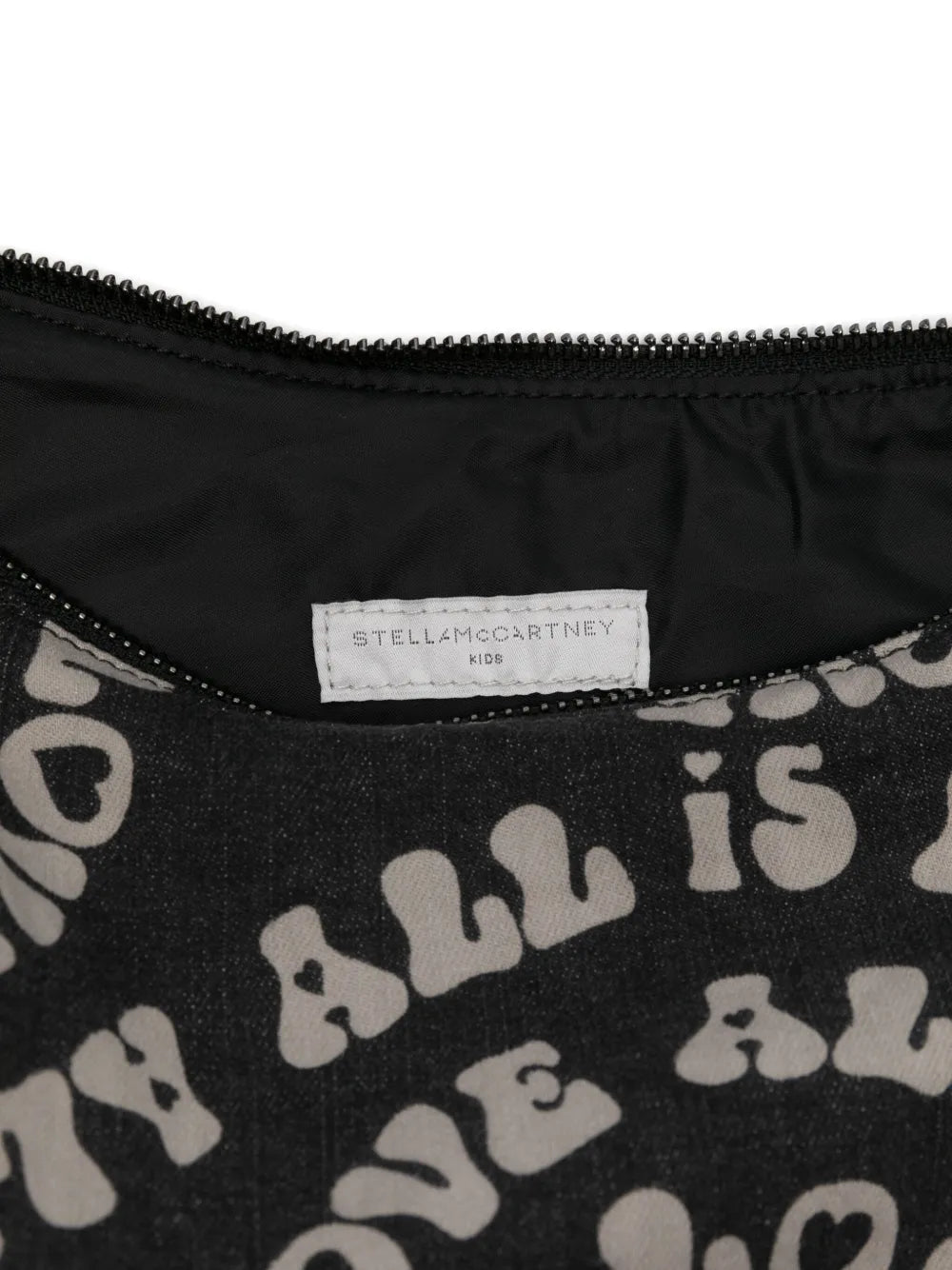 love-print half-moon bag