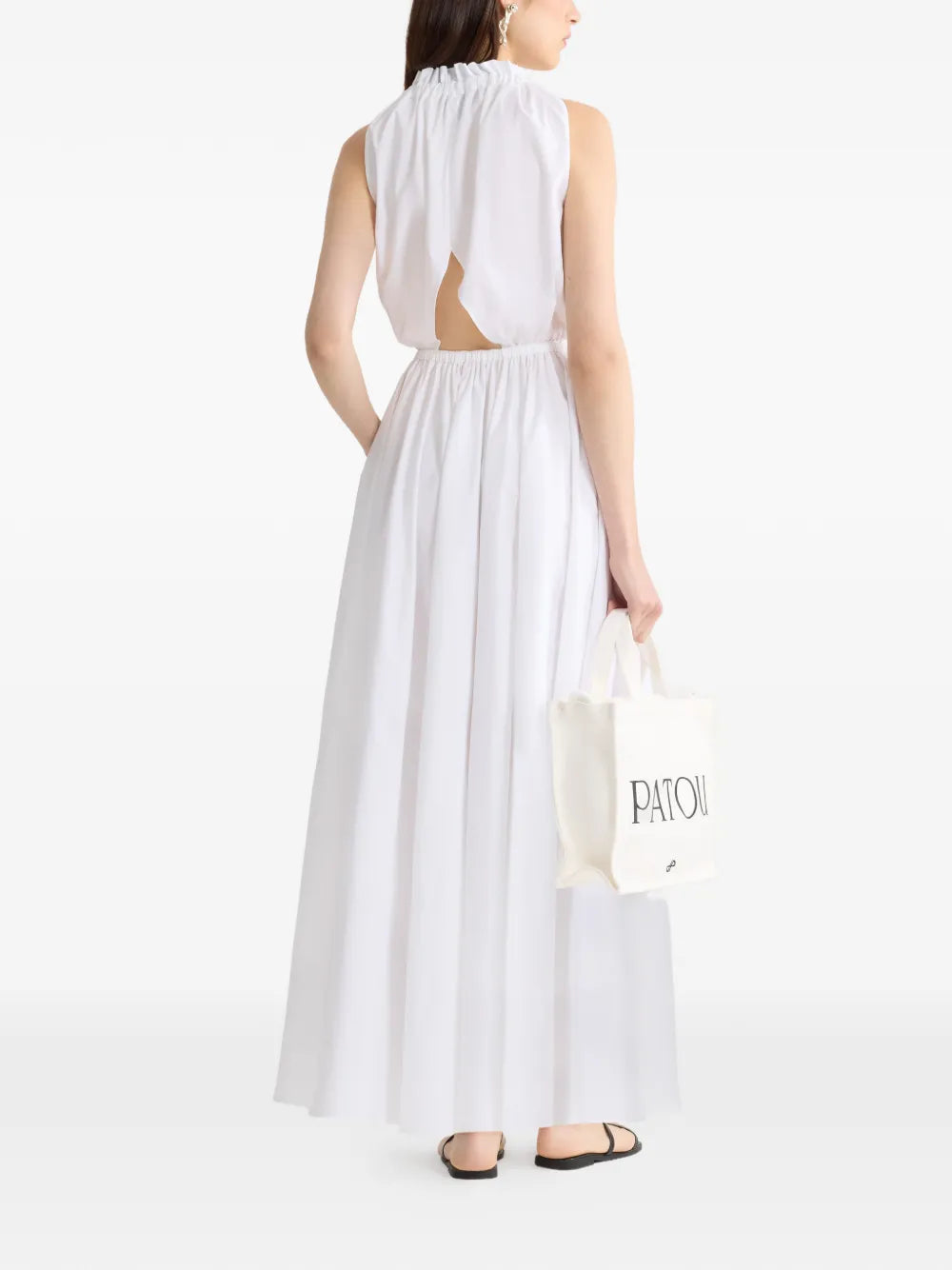 halterneck maxi dress