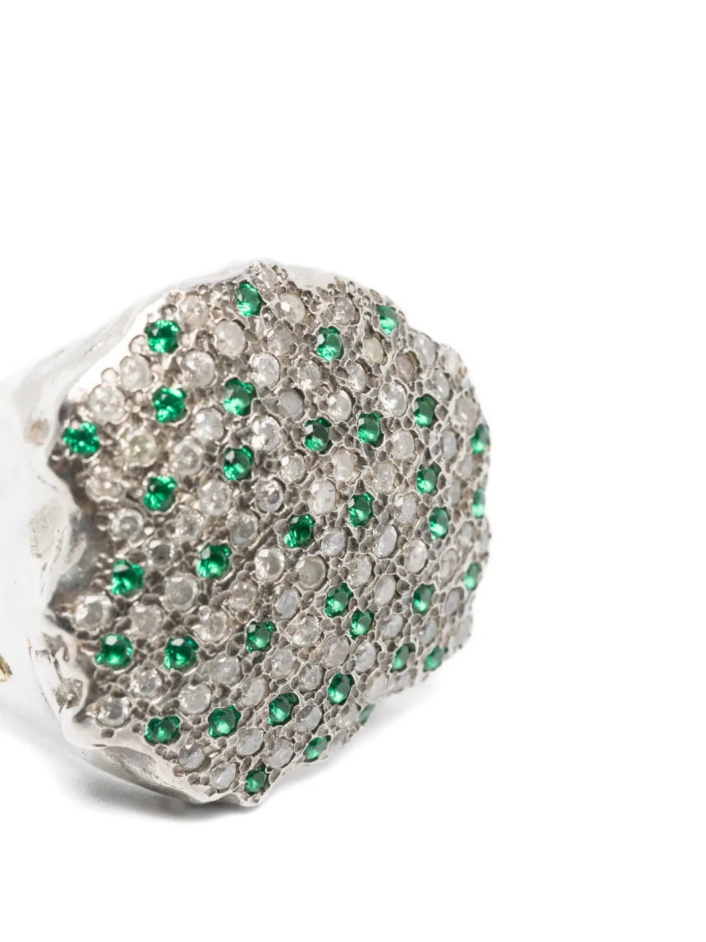 Mona emerald diamond ring