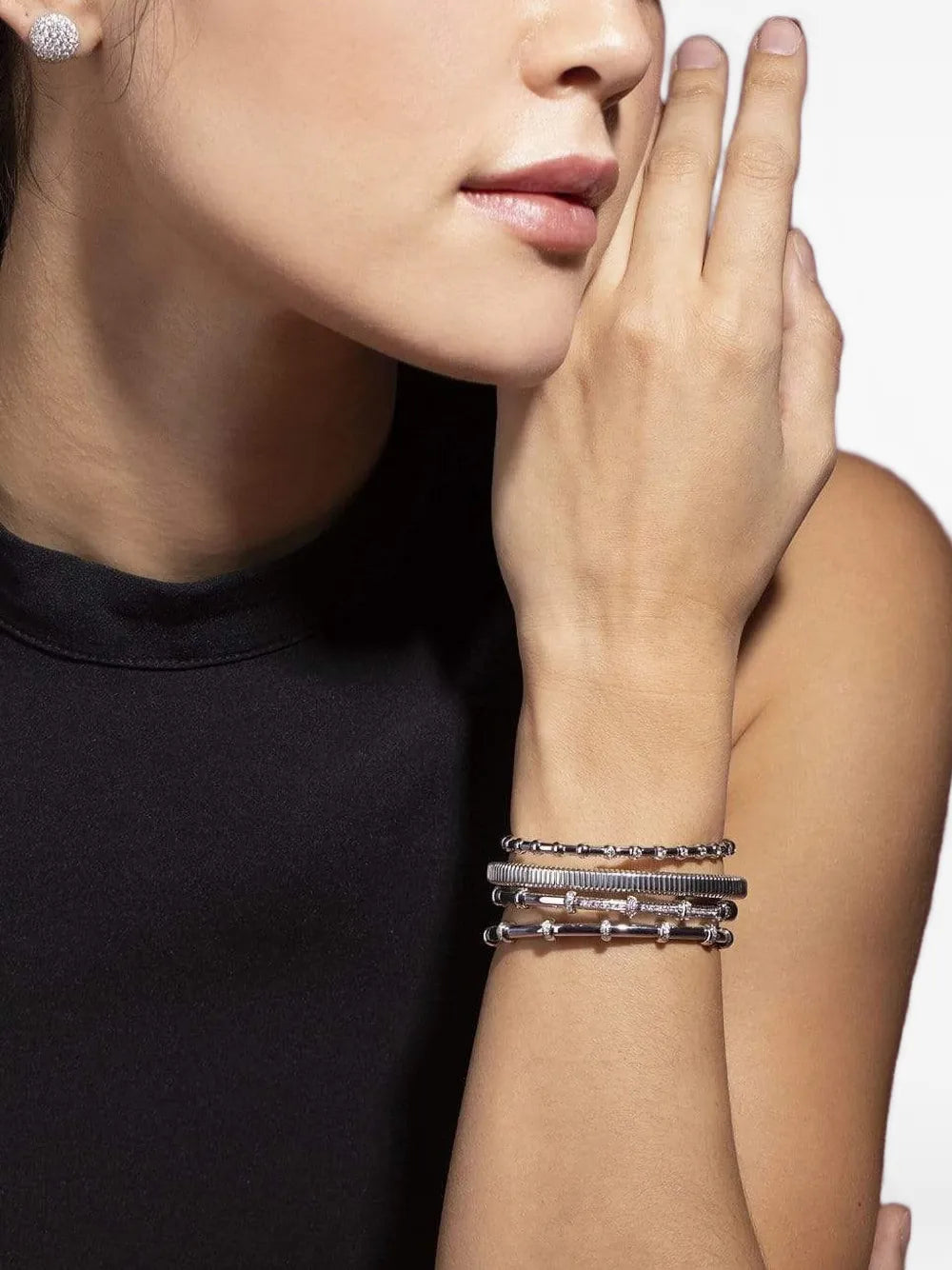 18K white gold Holly diamond bracelet