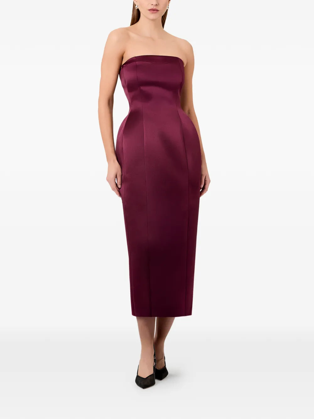 Kasia strapless midi dress