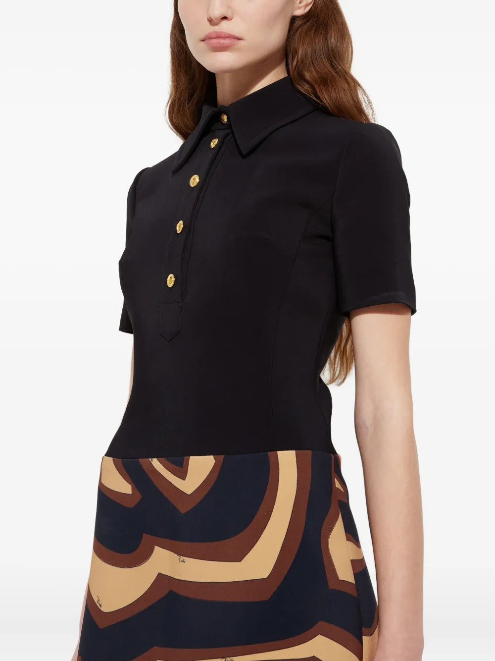 Graphic-print mini dress