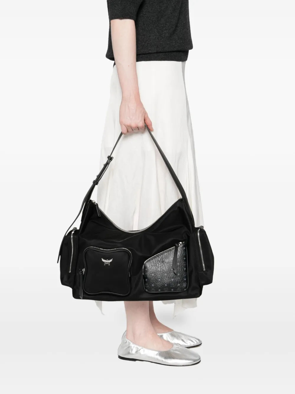 monogram-pattern shoulder bag