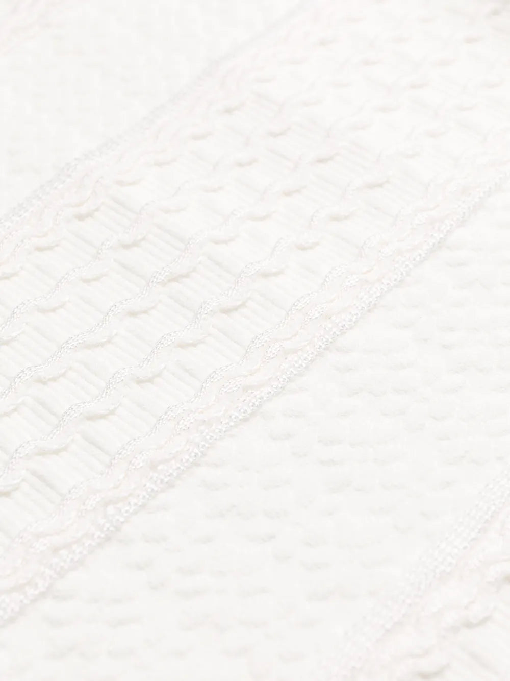 scalloped knitted dress