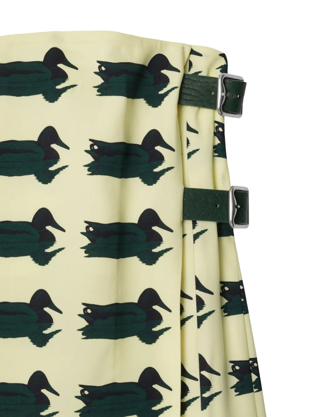 Duck-print kilt dress