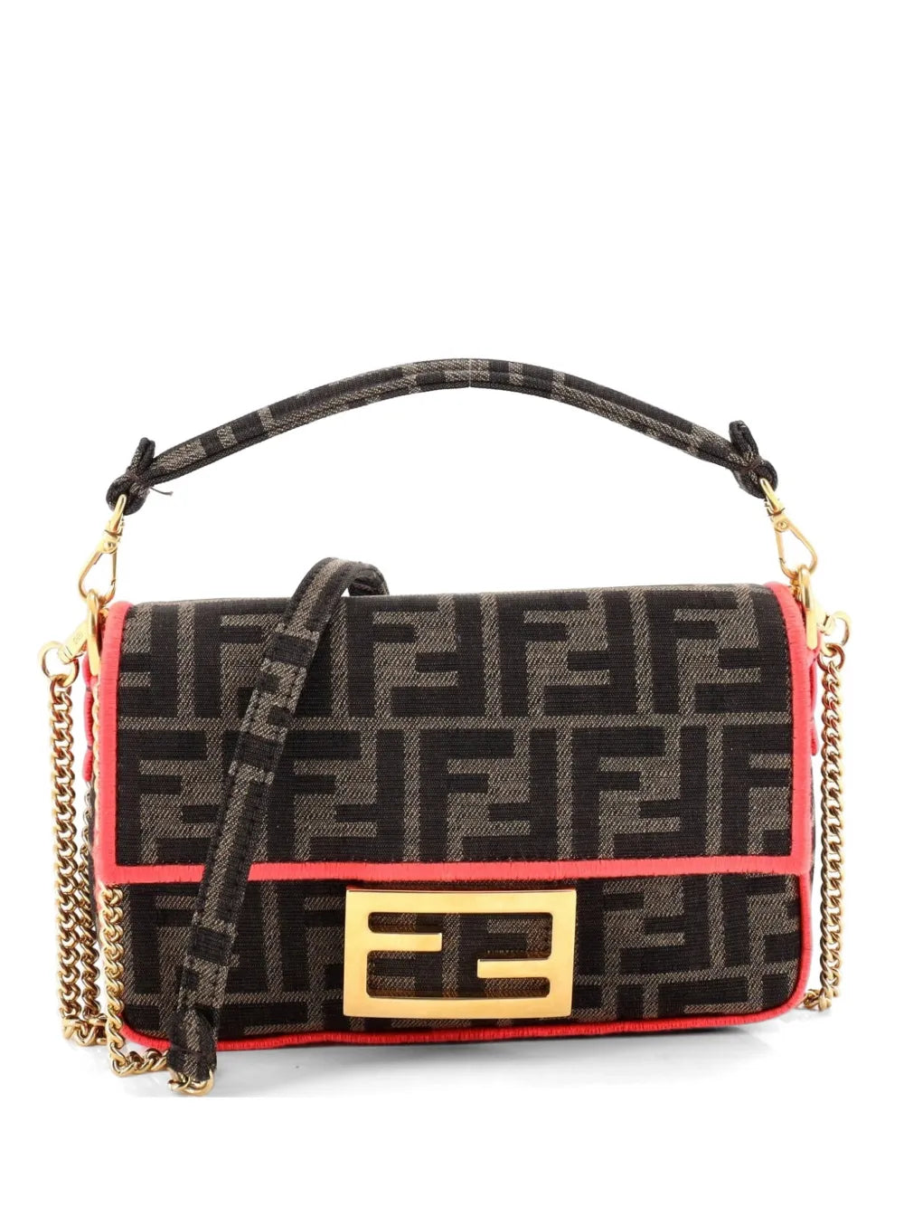 Baguette NM Bag Zucca Canvas Mini crossbody bag