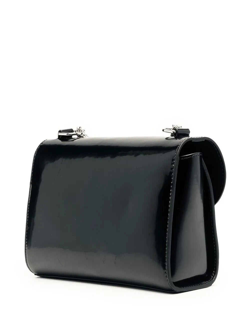 Brushed faux leather crossbody bag