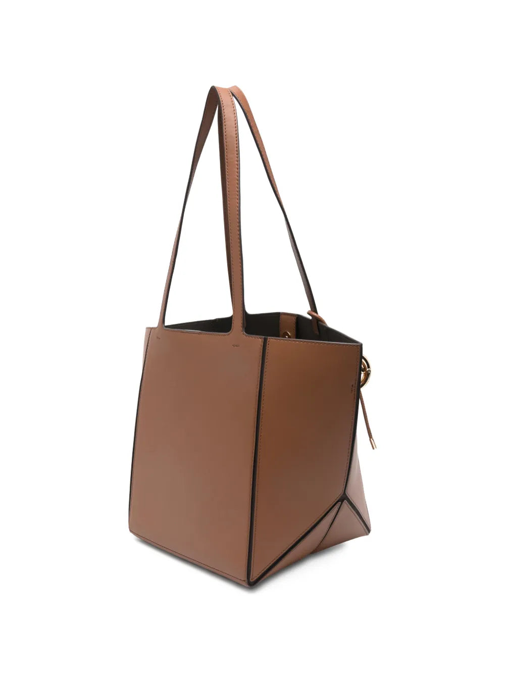 Jordi logo-pendant tote bag
