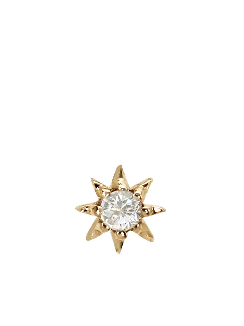 14kt yellow gold Interstellar Starburst diamond earring