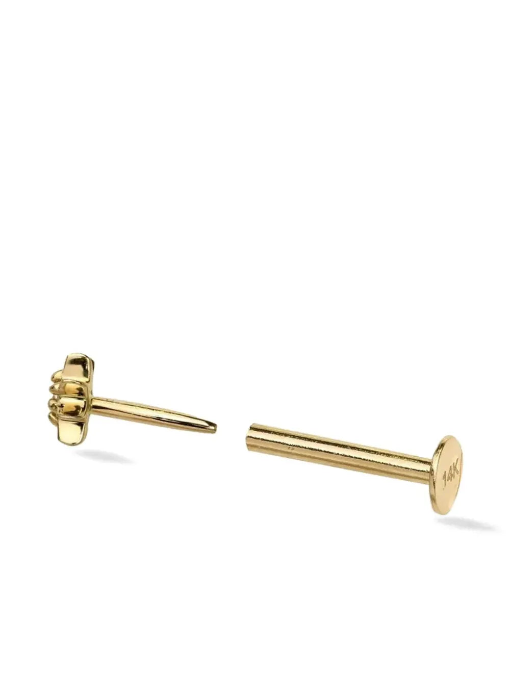 14kt yellow gold Interstellar Starburst diamond earring