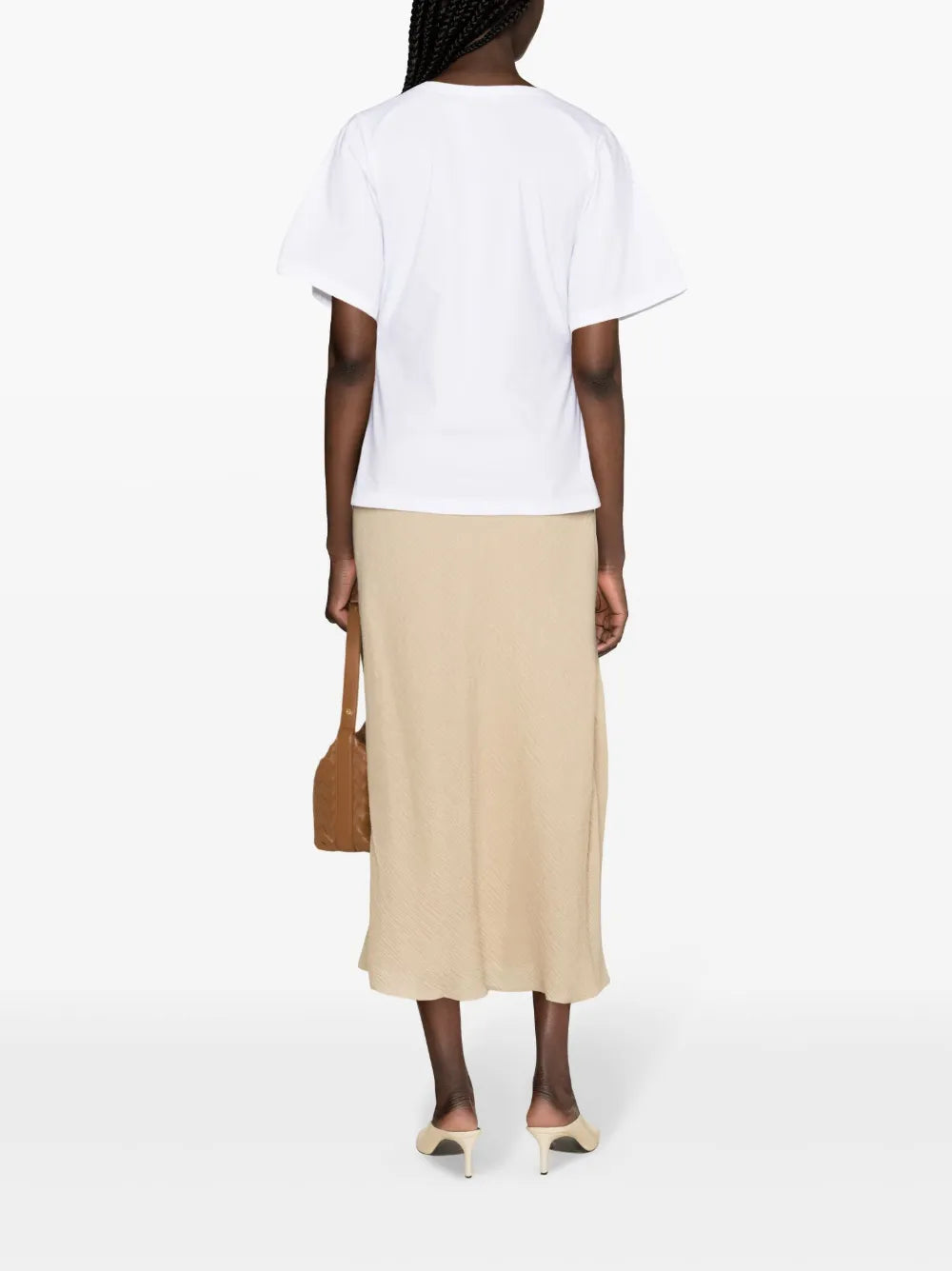 Biancos seersucker maxi skirt