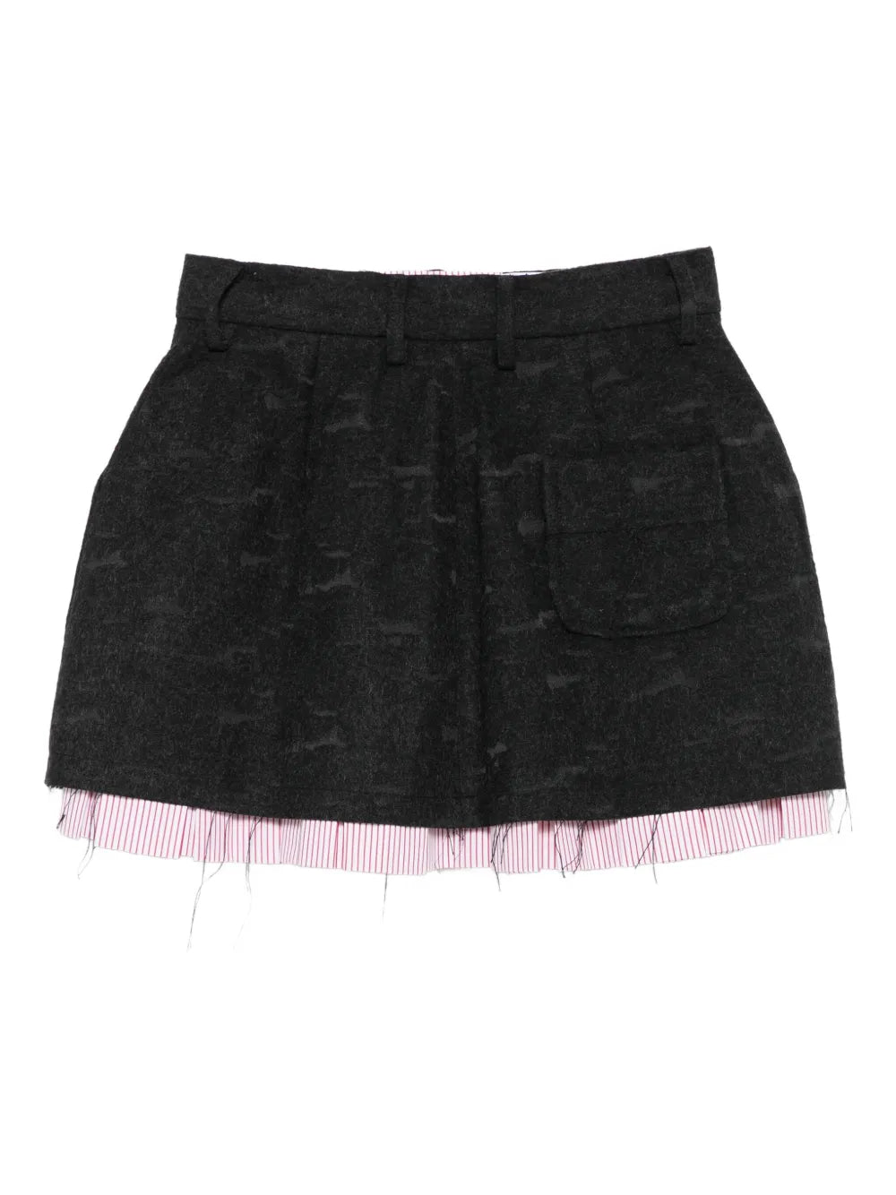 layered A-line skirt