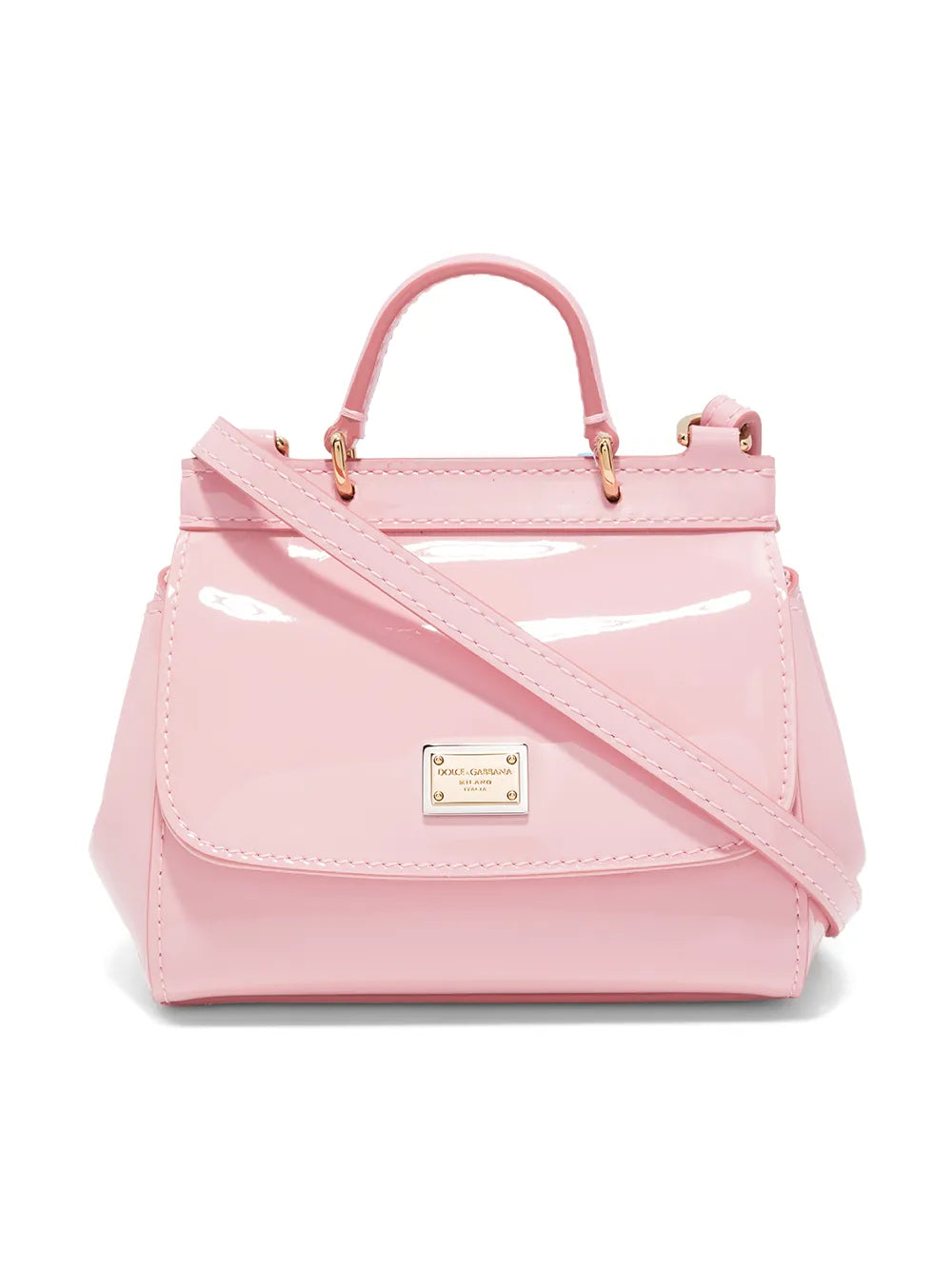 mini Sicily patent leather top-handle bag