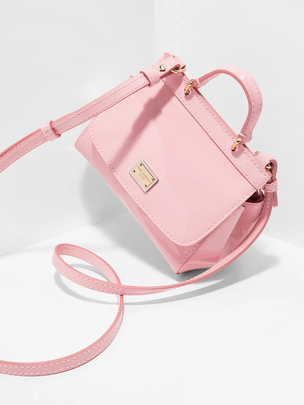 mini Sicily patent leather top-handle bag