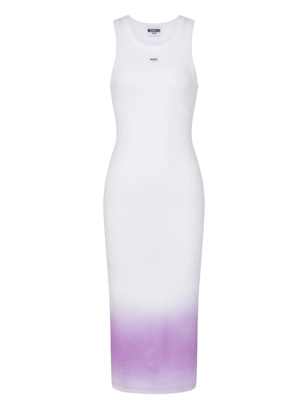 ombre-effect sleeveless midi dress