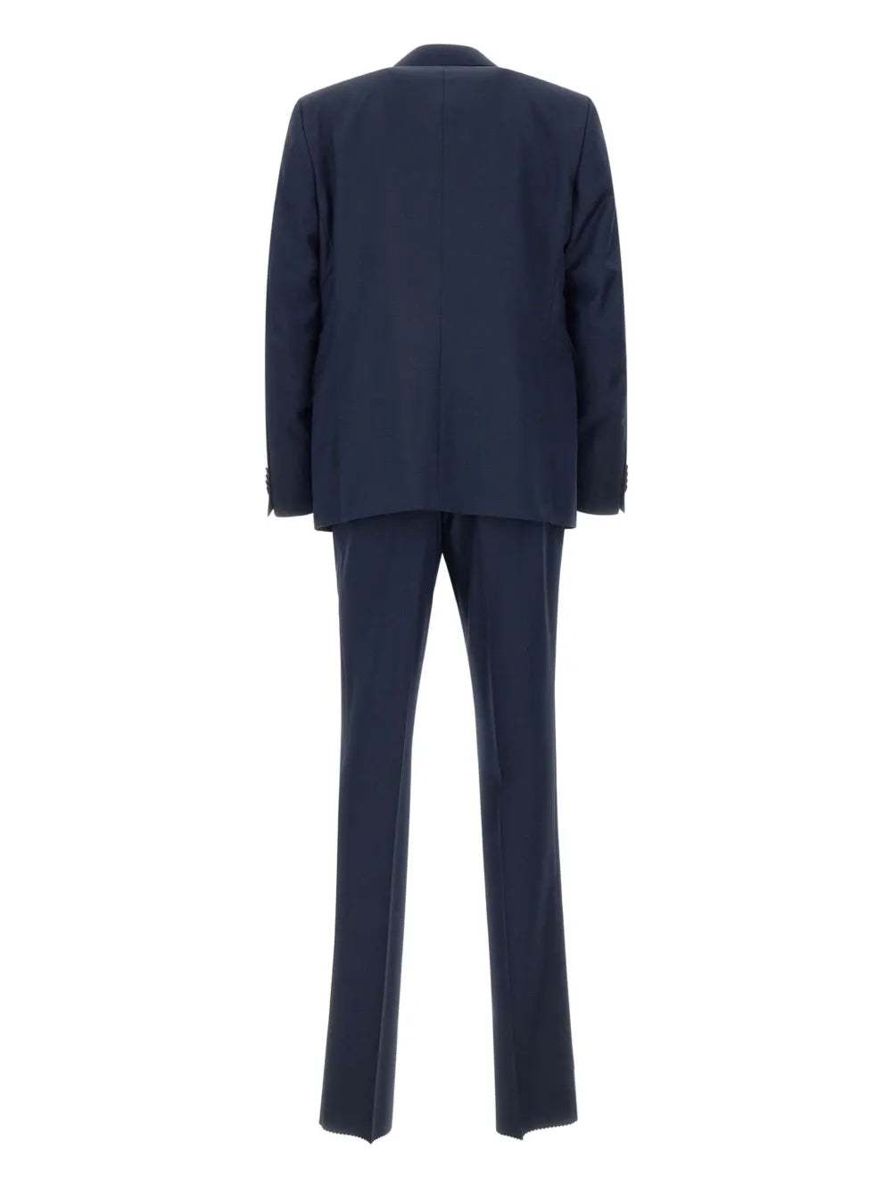 peak lapel three-piece suit