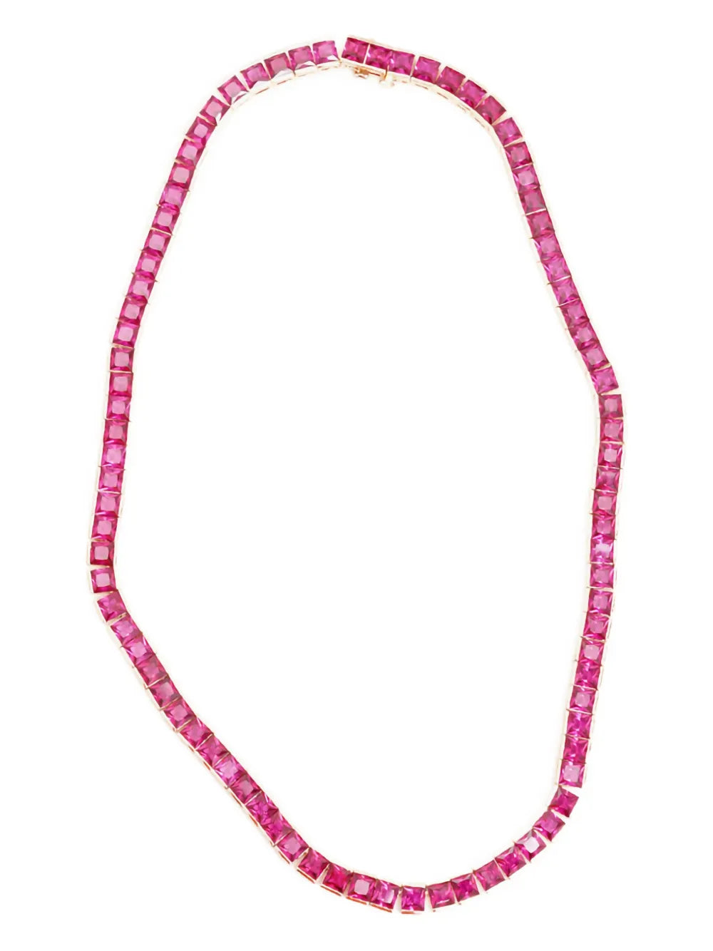 Tennis square necklace