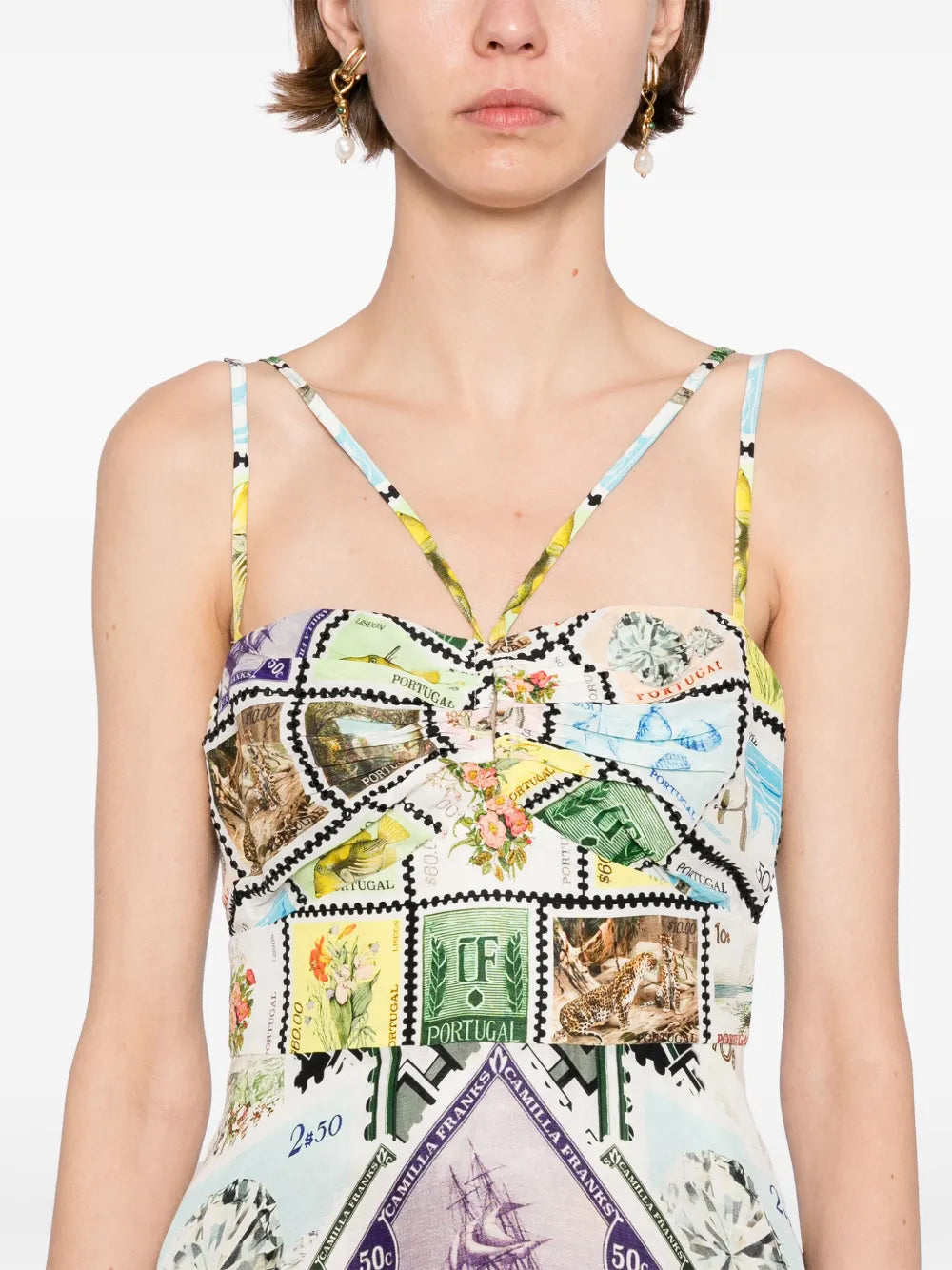 strap-detail dress