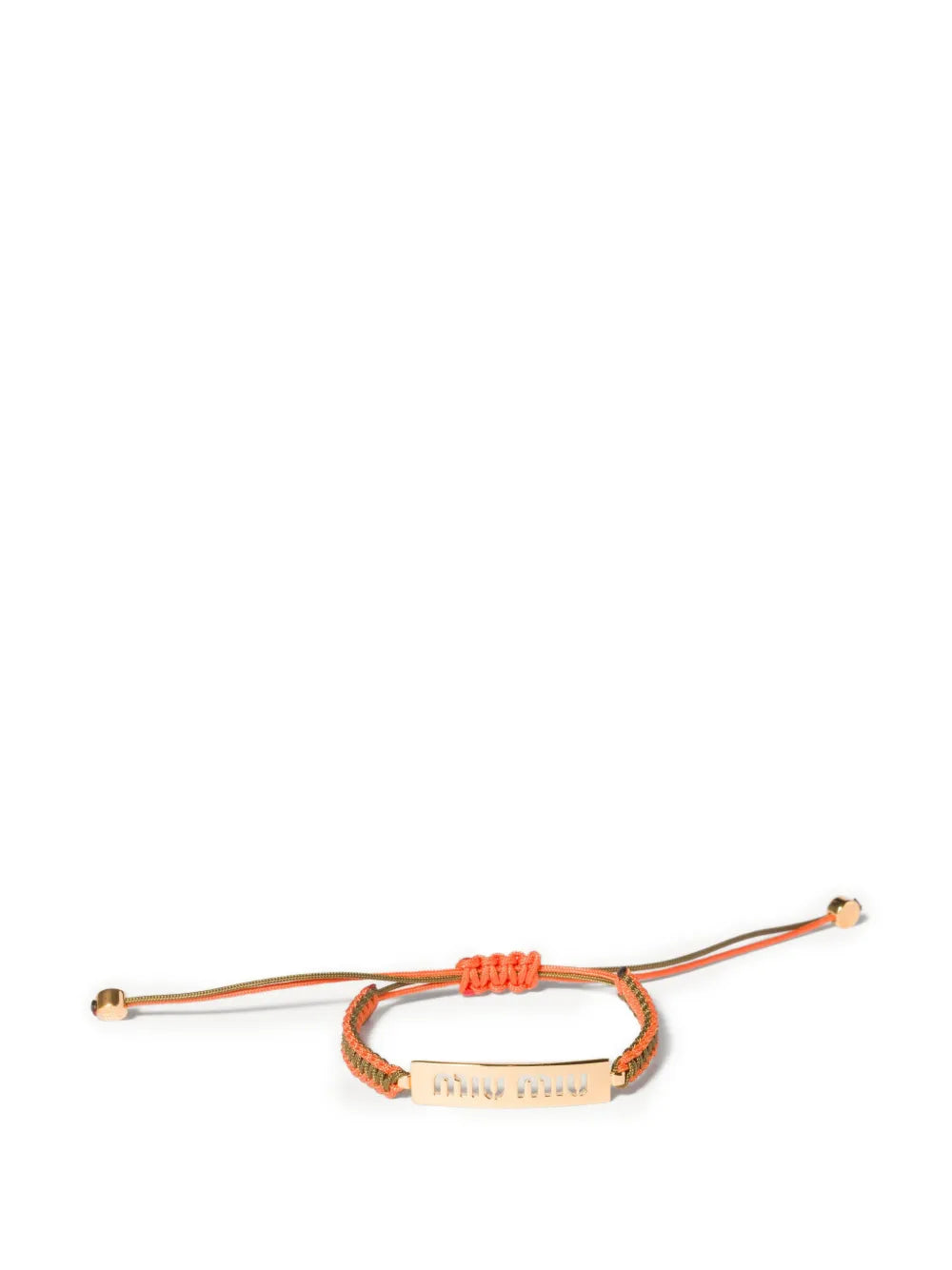 cotton and metal bracelet