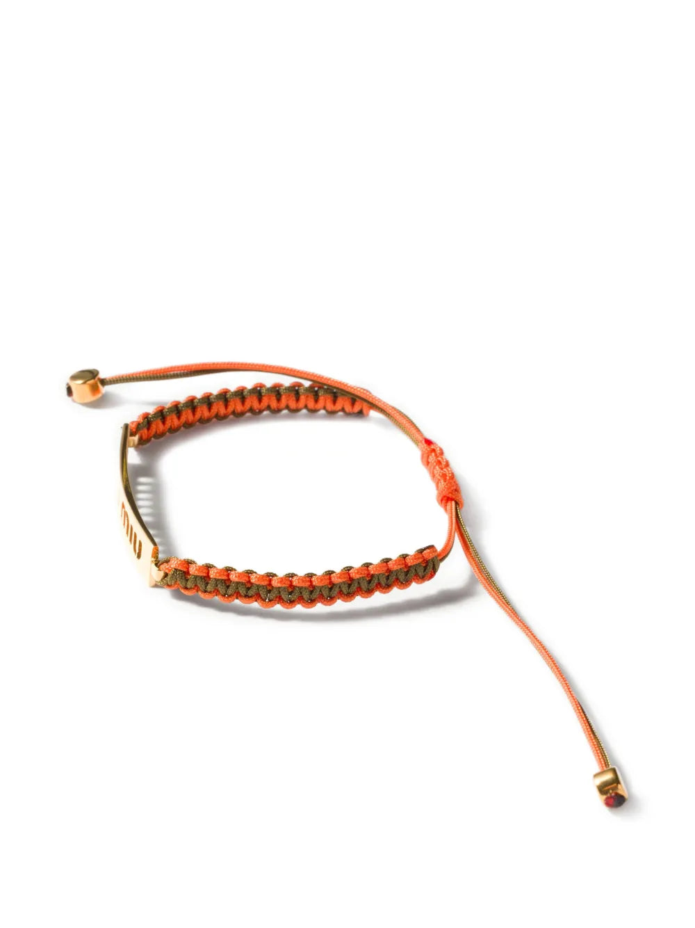 cotton and metal bracelet