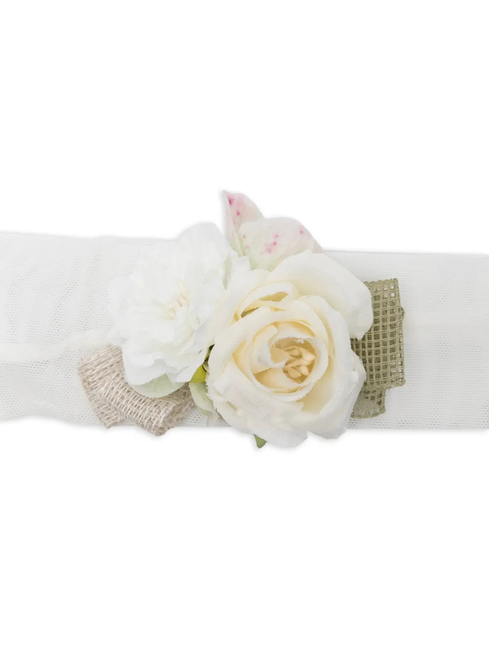floral-embellished headband
