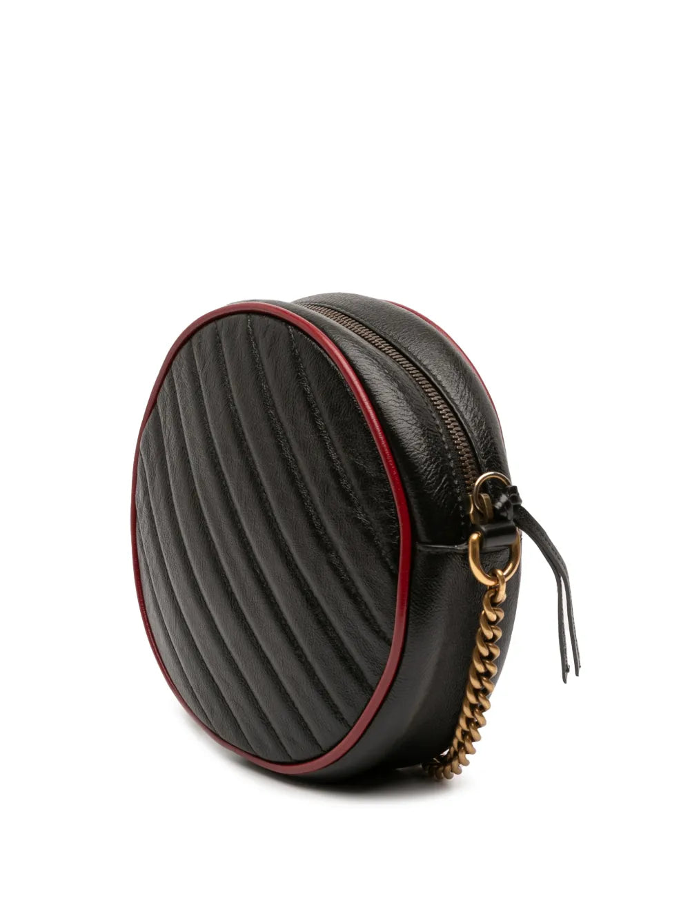 2016-2025 Mini GG Marmont Matelasse Leather Torchon Round crossbody bag