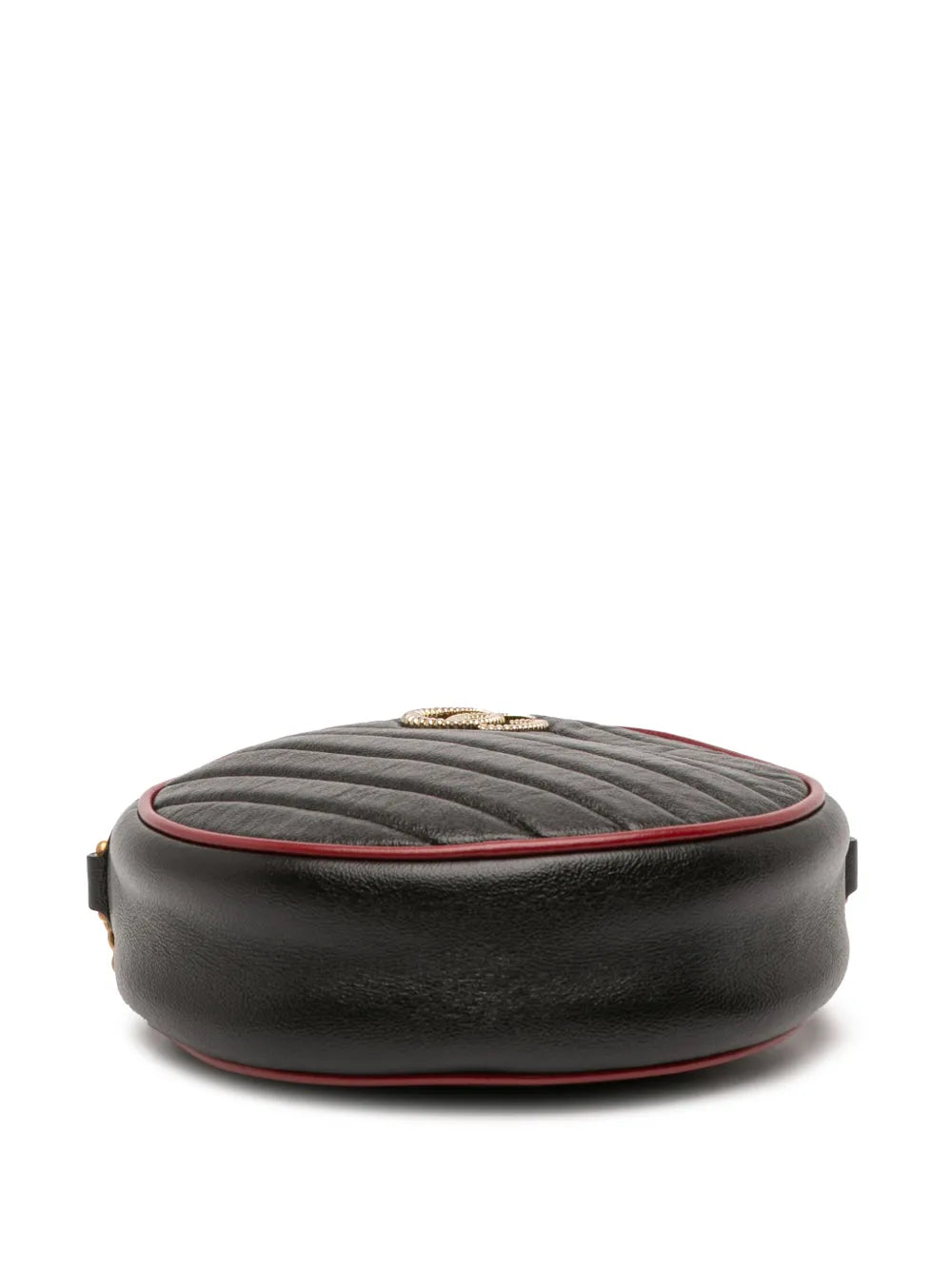 2016-2025 Mini GG Marmont Matelasse Leather Torchon Round crossbody bag