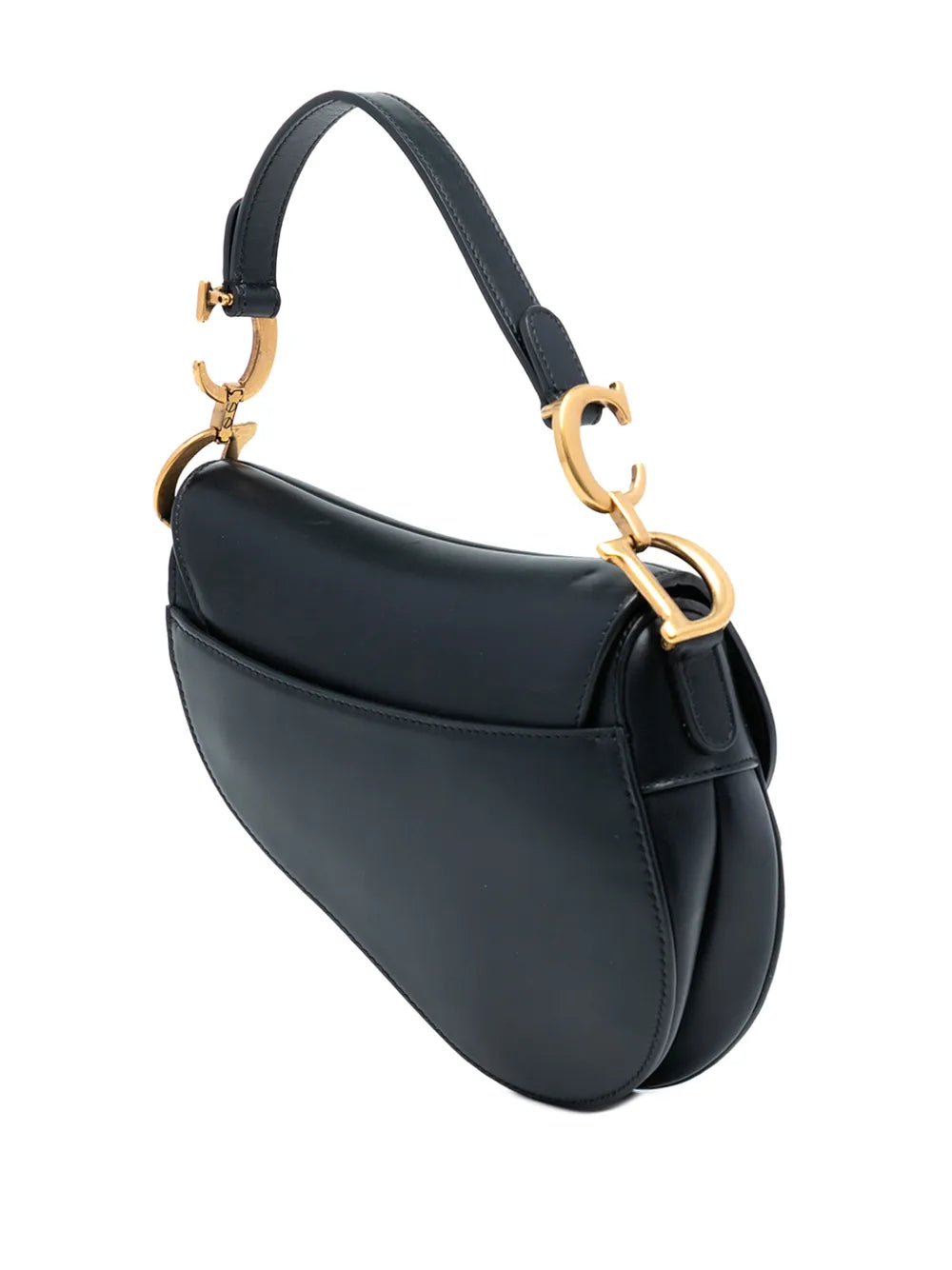 2018 Mini Smooth Calfskin Saddle Bag satchel