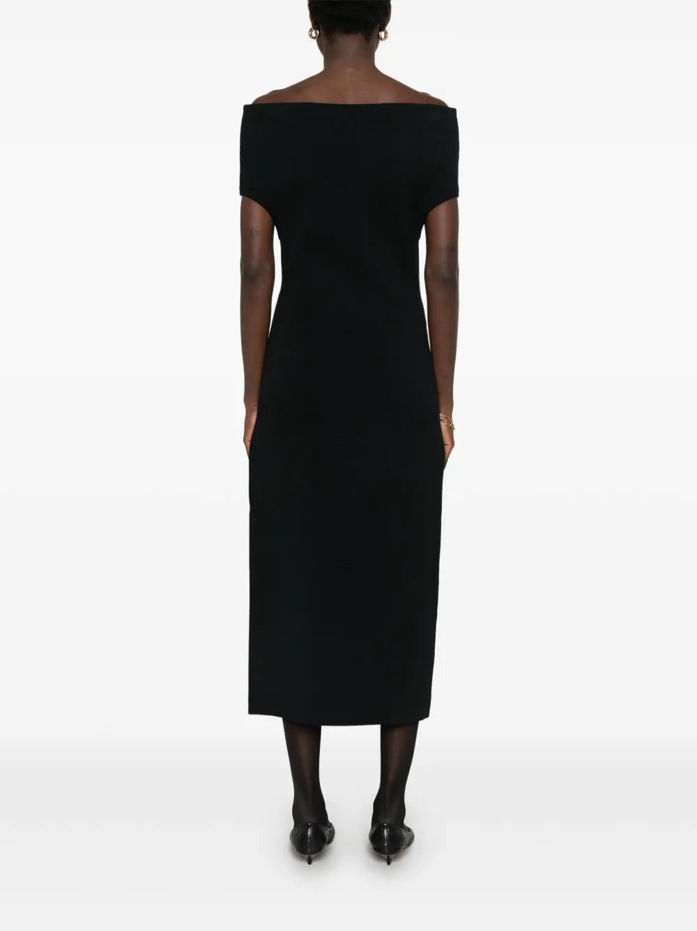 double-knit maxi dress