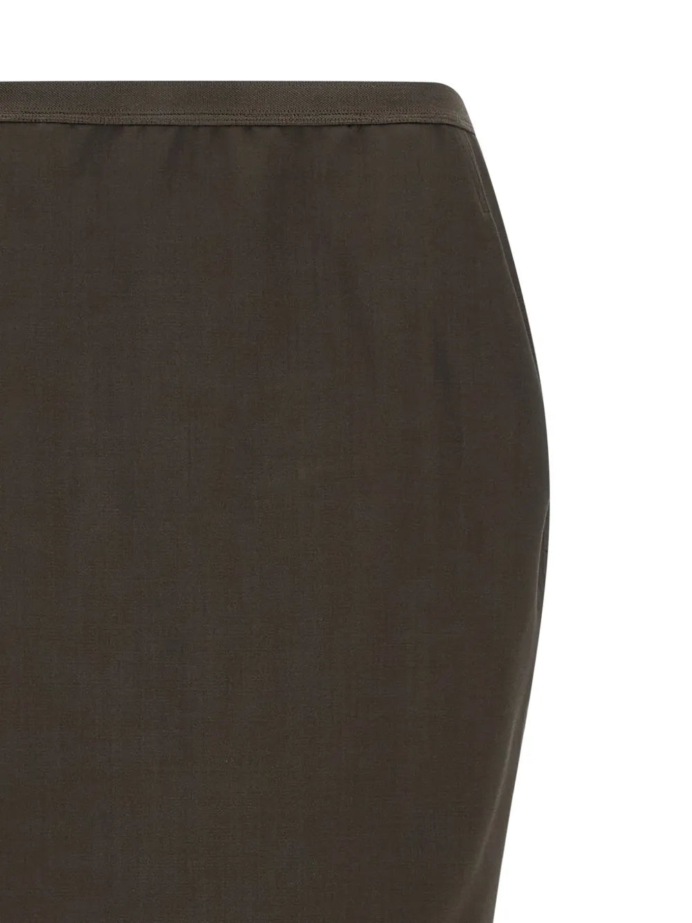 crossover elastic-waistband skirt