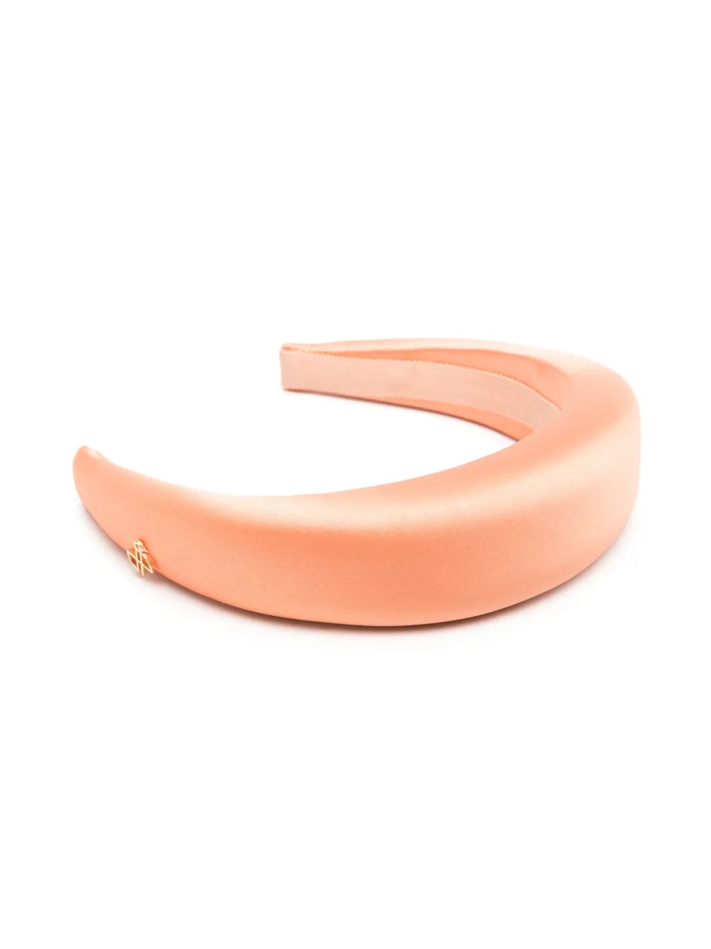 logo-charm satin haird band