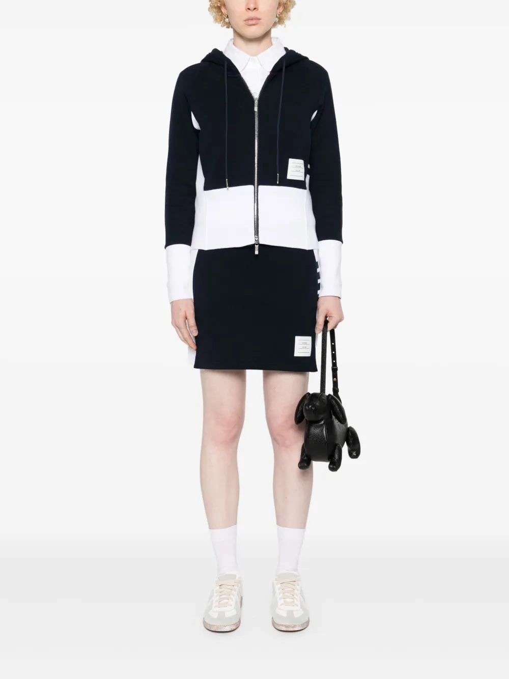 4 Bar-stripe mini skirt